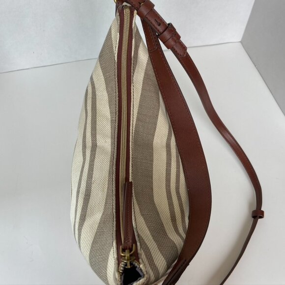 Fossil Canvas Crossbody Bucket bag - Picture 2 of 11